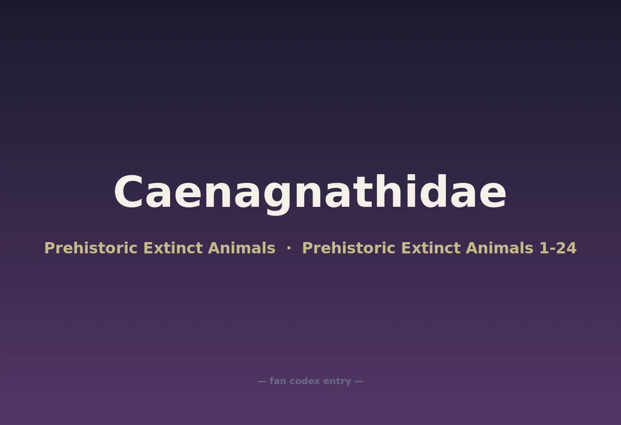 Caenagnathidae