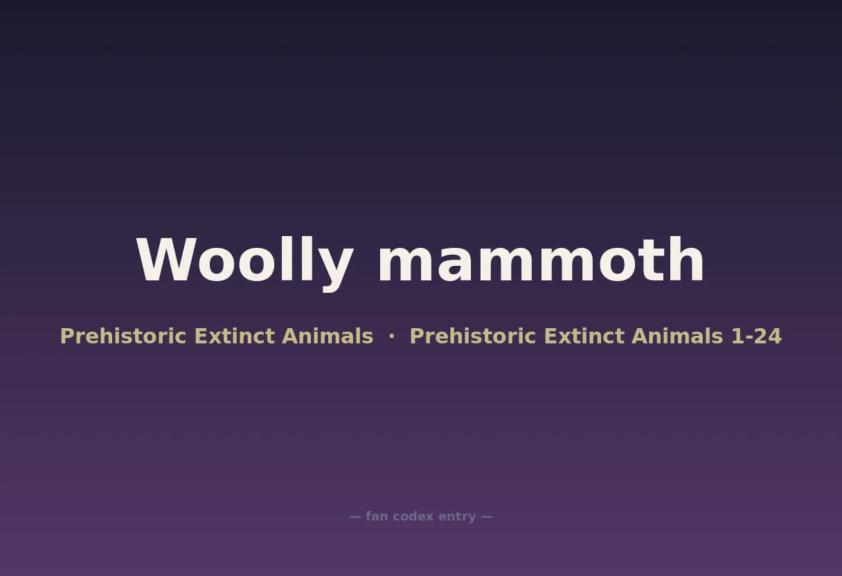 Woolly mammoth