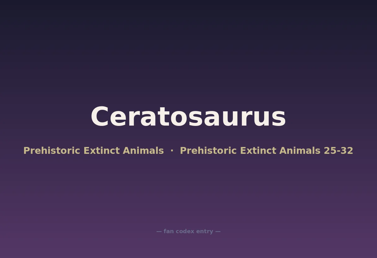 Ceratosaurus