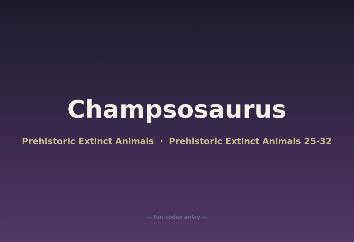 Champsosaurus