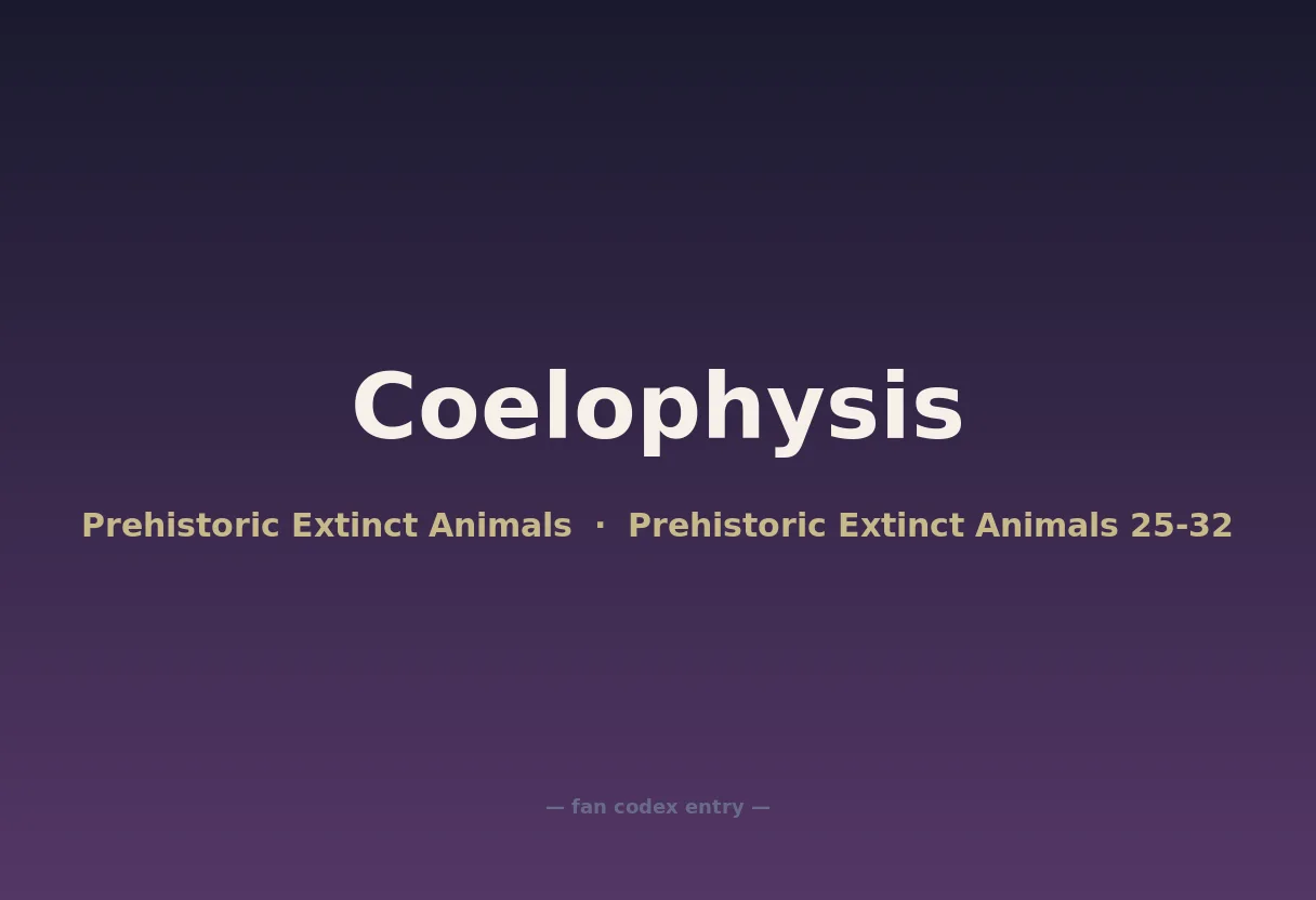 Coelophysis
