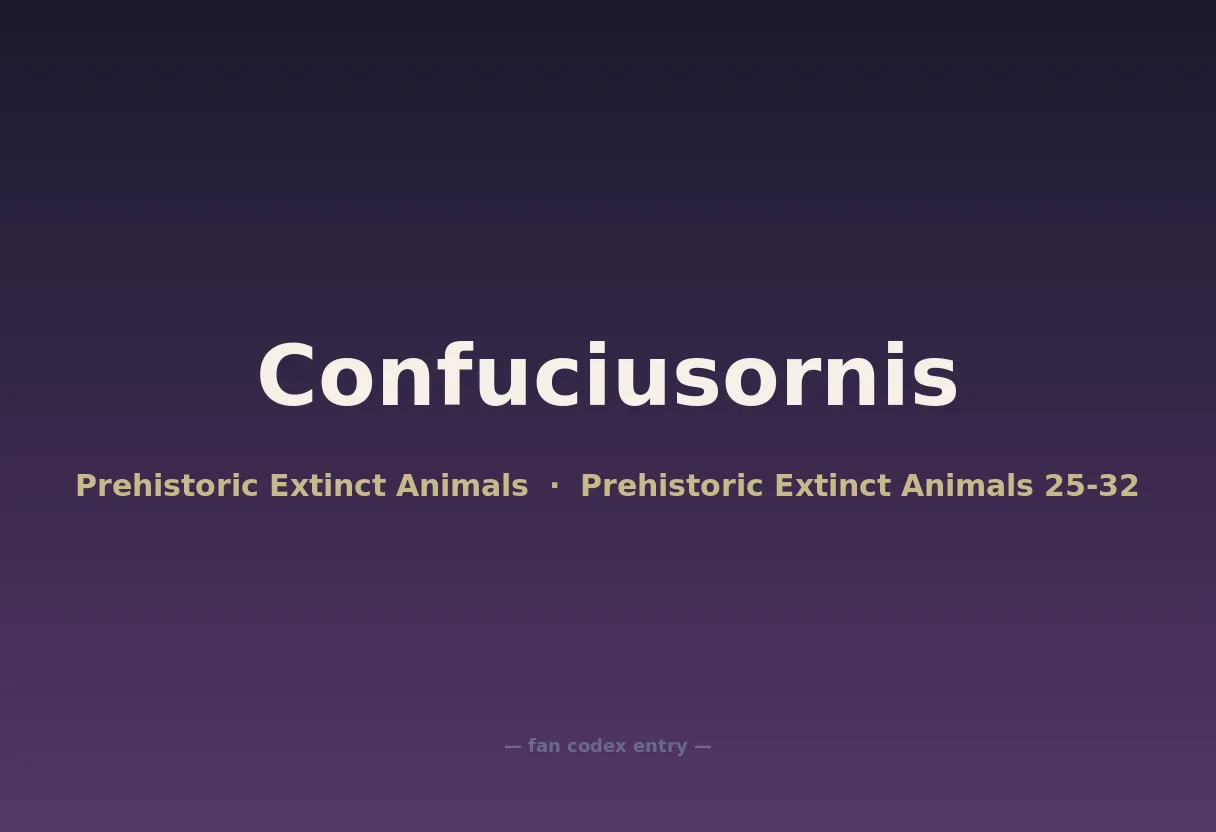 Confuciusornis