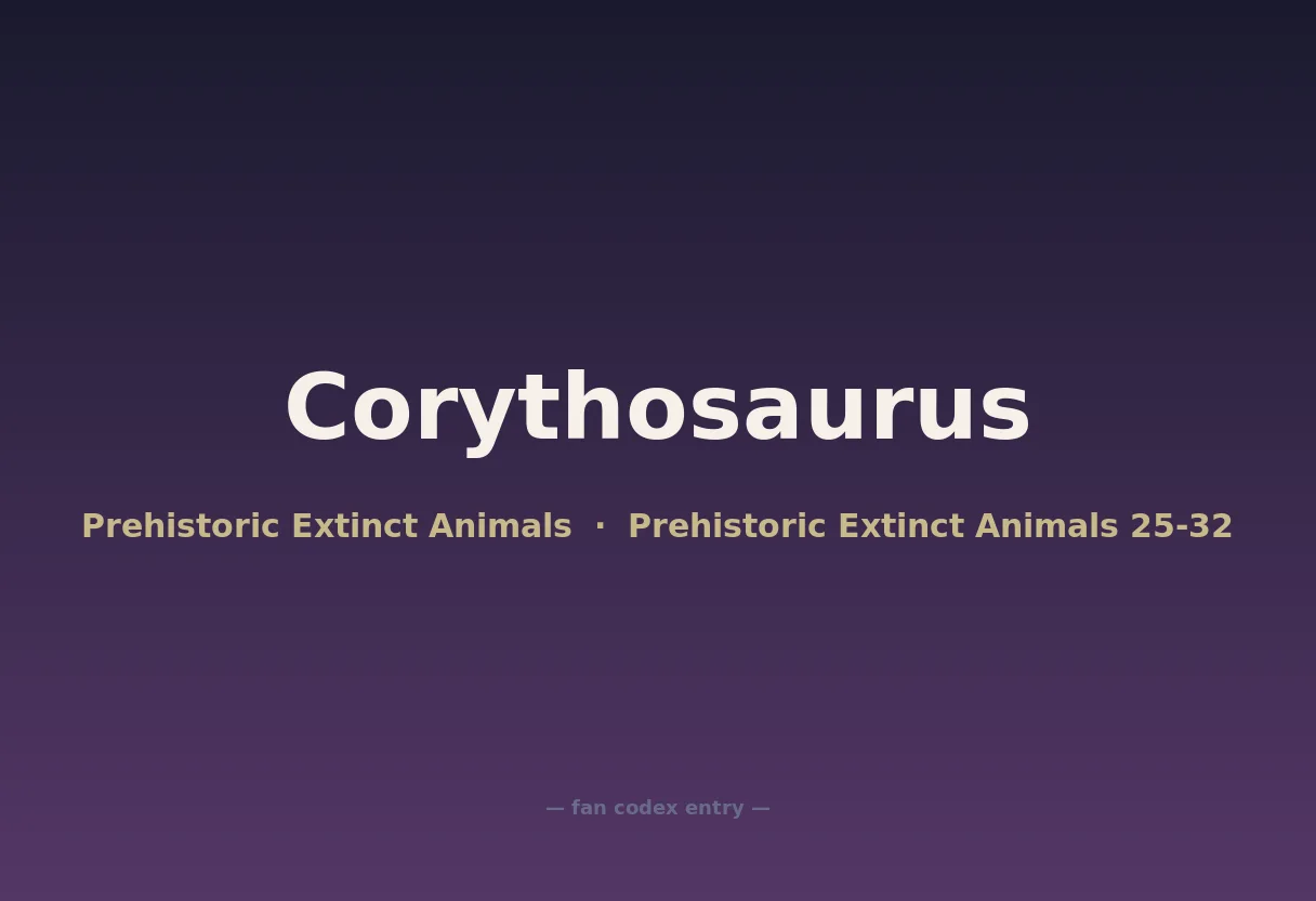 Corythosaurus