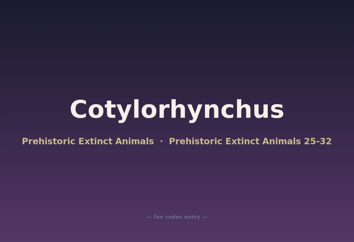 Cotylorhynchus